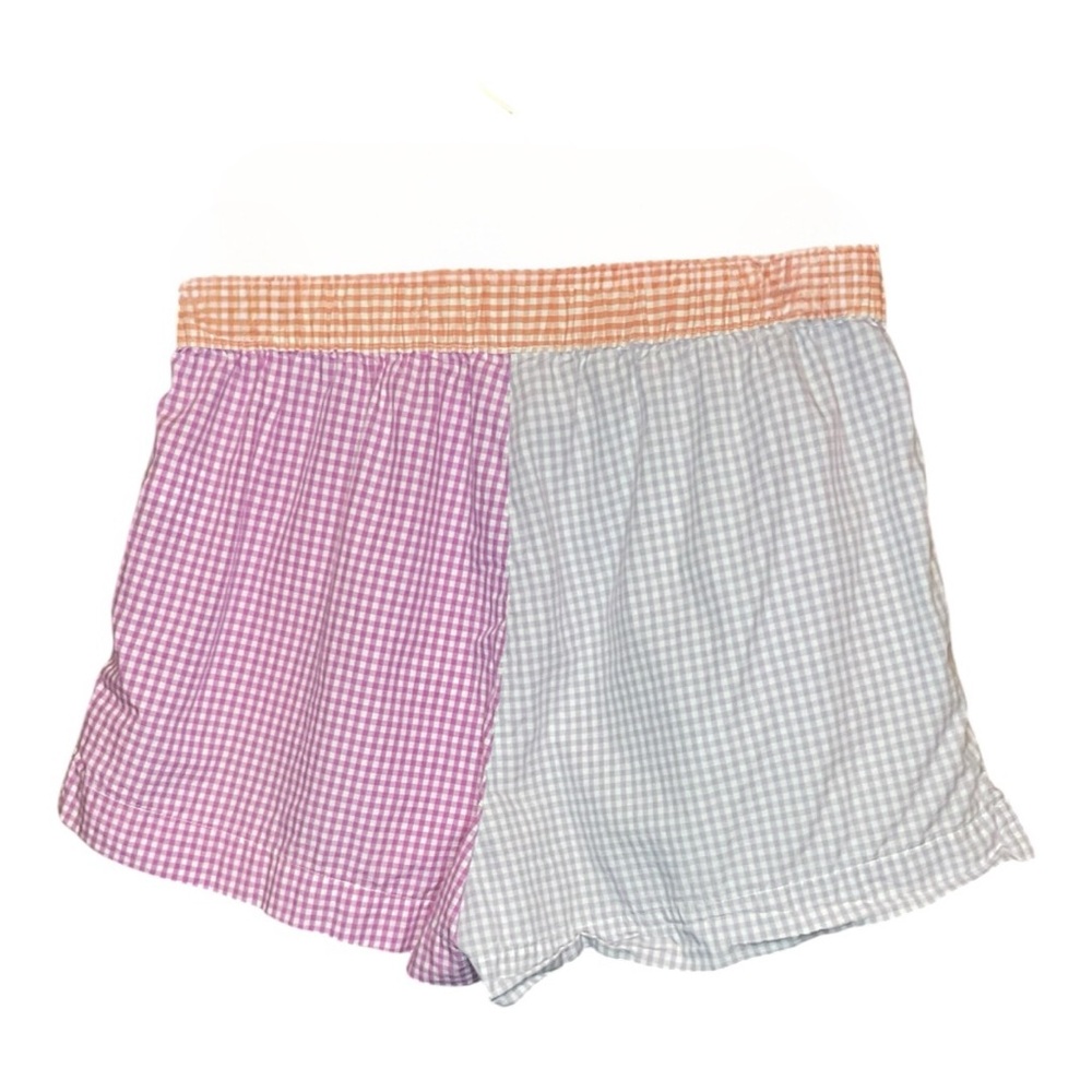 American Eagle Women’s Two Pair Gingham Boxer Shorts Medium - Picture 2 of 4